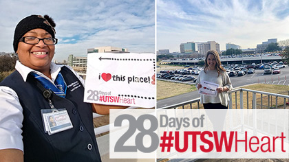 Collage of UTSW Employee selfies