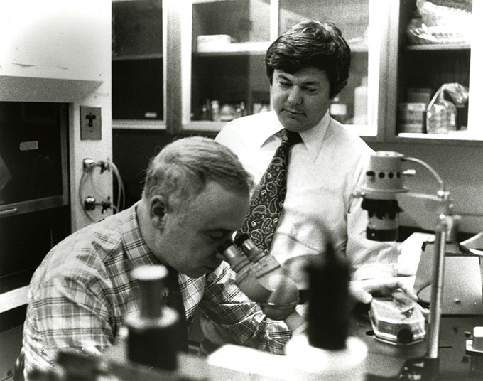 Drs. Michael S. Brown and Joseph L. Goldstein in 1972