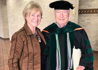 Dr. Gordon Green (right) and his wife, Jeanne Green.