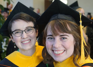 Left to right: Kelly Suzanne Millay (Prosthetics-Orthotics ) Elizabeth Anne O’Briant (Prosthetics-Orthotics)