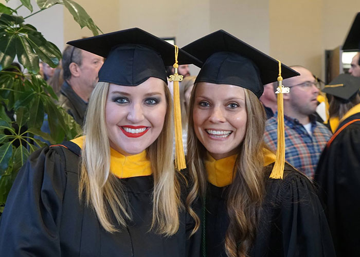 Left to right: Ashley Mary Attanucci (Physician Assistant Studies) Patrice “Patty” Stephens Left to right: Kelly Suzanne Millay (Prosthetics-Orthotics ) Elizabeth Anne O’Briant (Prosthetics-Orthotics)