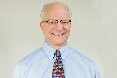 Man in tie, blue shirt