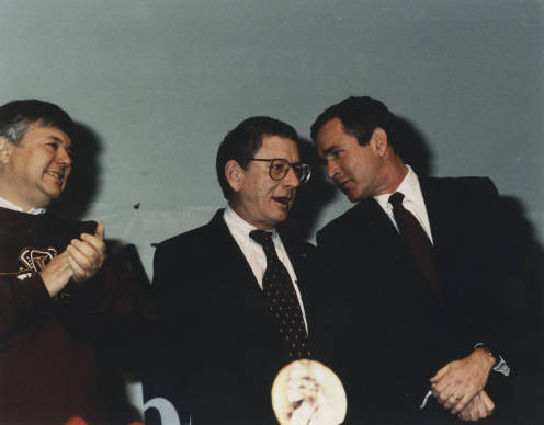 President Bush during Nobel Prize ceremony at UT Southwestern