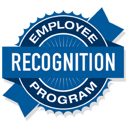 Illustrated Badge with the words Employee Recognition Program