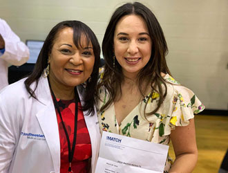 Stephanie Florez-Pollack with Dr. Shawna Nesbitt