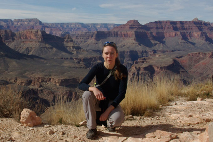 Dr. Anke Henning at the Grand Canyon