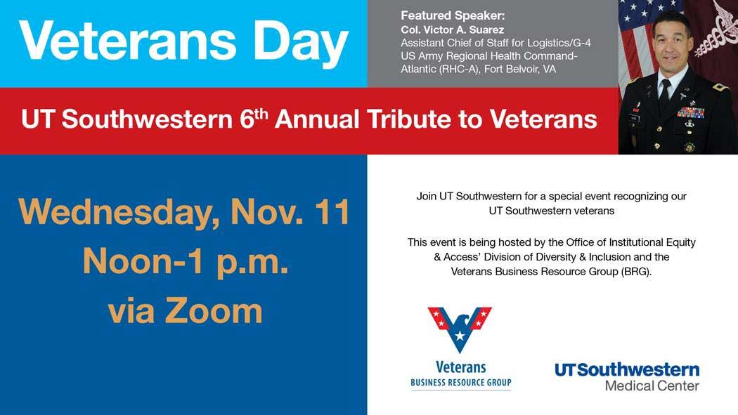 Flyer for tribut to veterans on November 11th