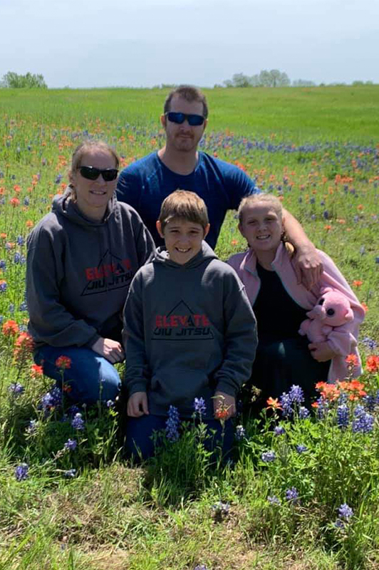 A family taking photo