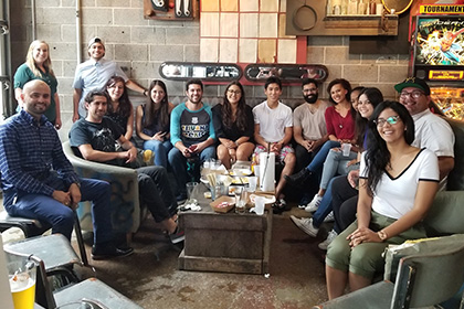 Graduate students at SACNAS social event.