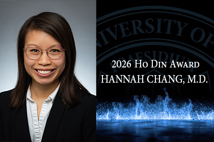 2026 Ho Din Award, Hannah Chang, M.D.