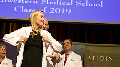 Bethany Werner receiving award