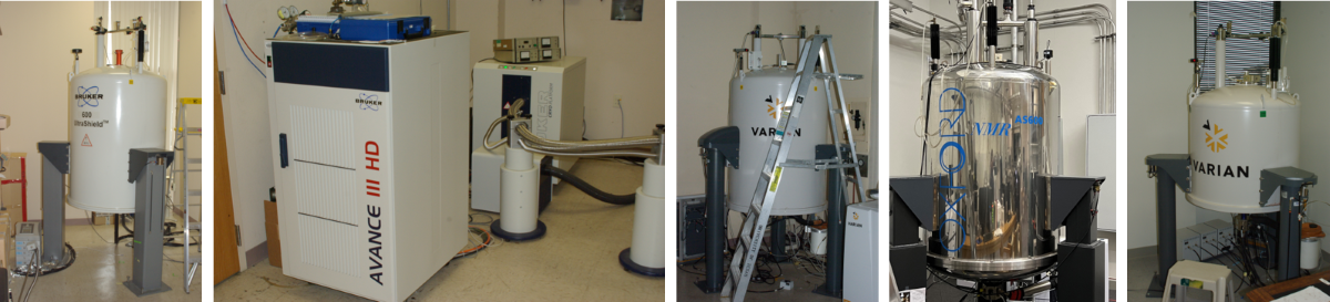 Imaging equipment at AIRC includes 3 NMR spectrometers and a vertical-bore walkup NMR spectrometer for chemistry applications