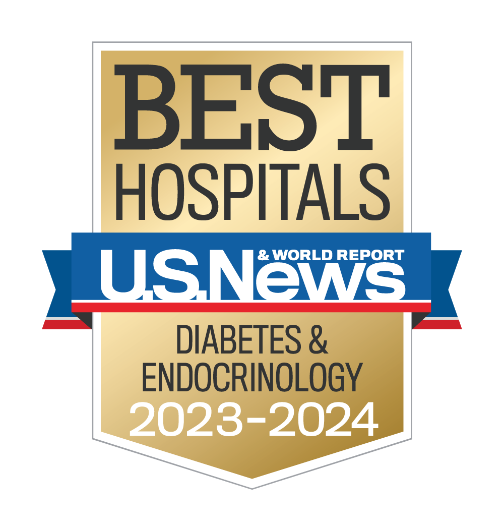 US News 2023-2024 Nationally Ranked in Diabetes and Endocrinology