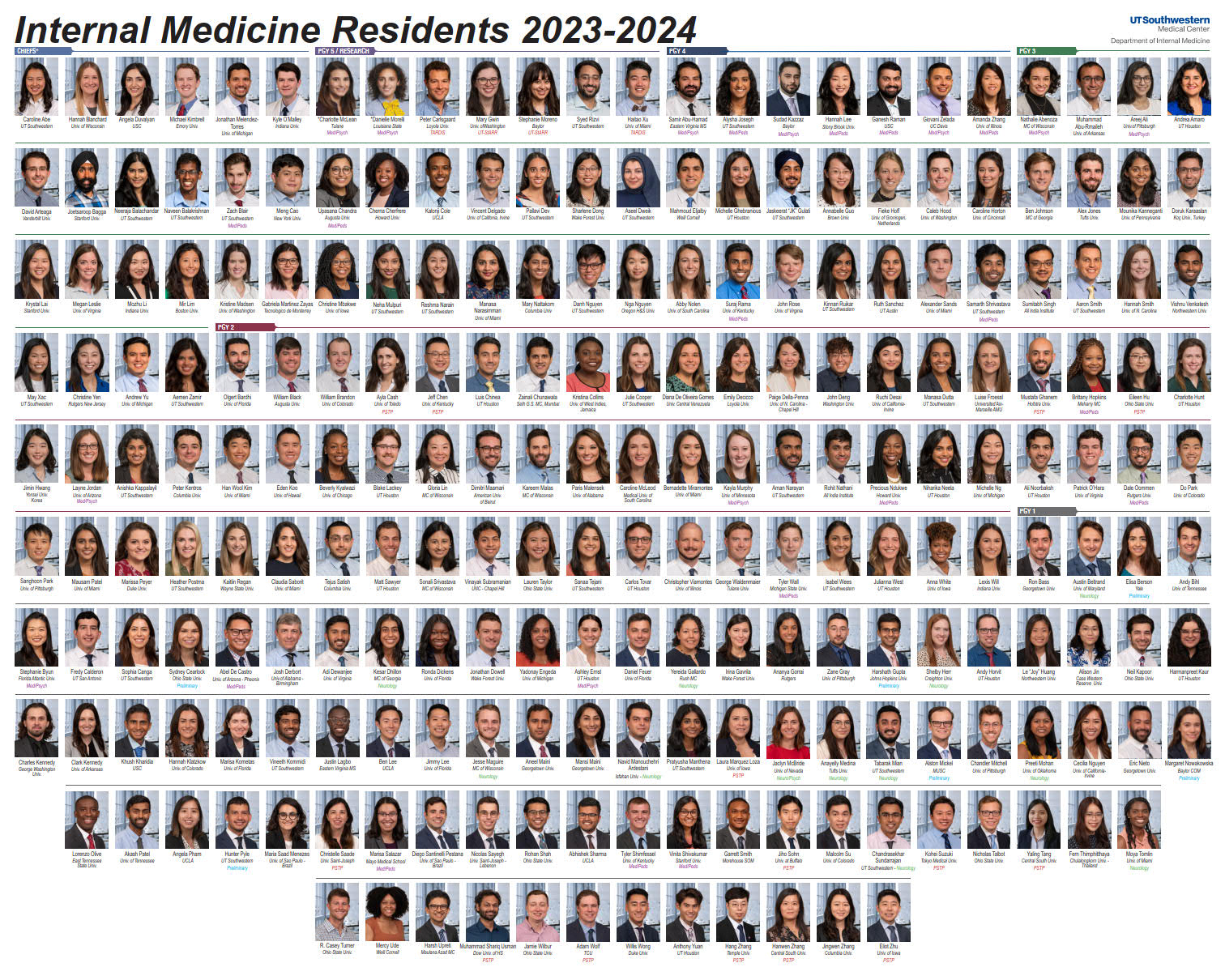 Composite of 2023-2024 Residents, Opens to enlarged image