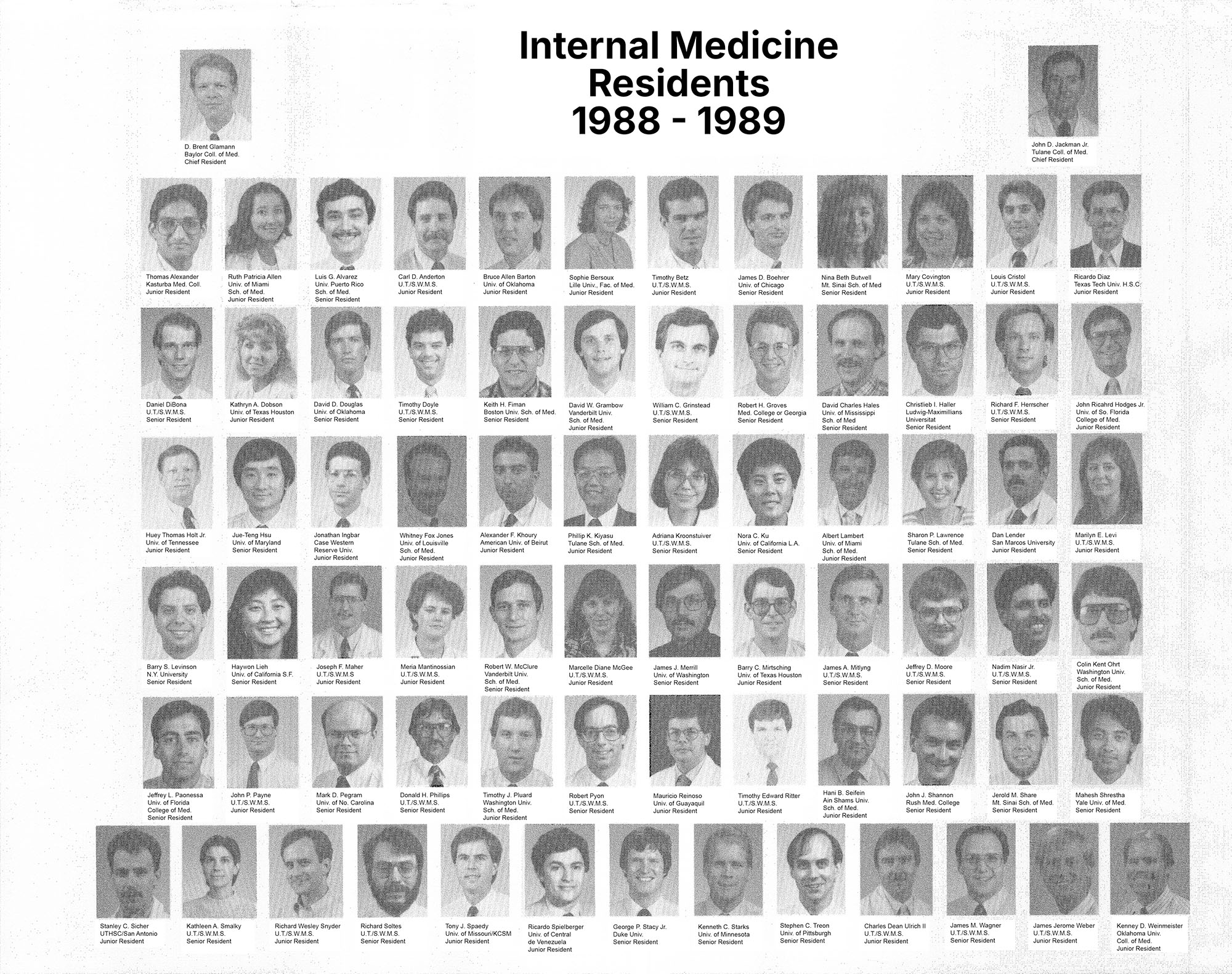 Composite of 1988-1989 Residents, Opens to enlarged image