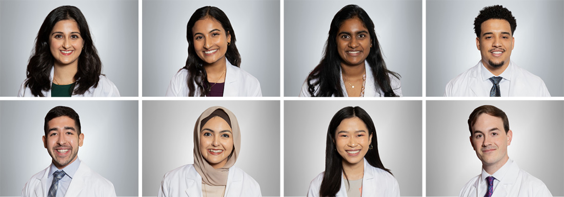 a collage of 8 scholarship recipients