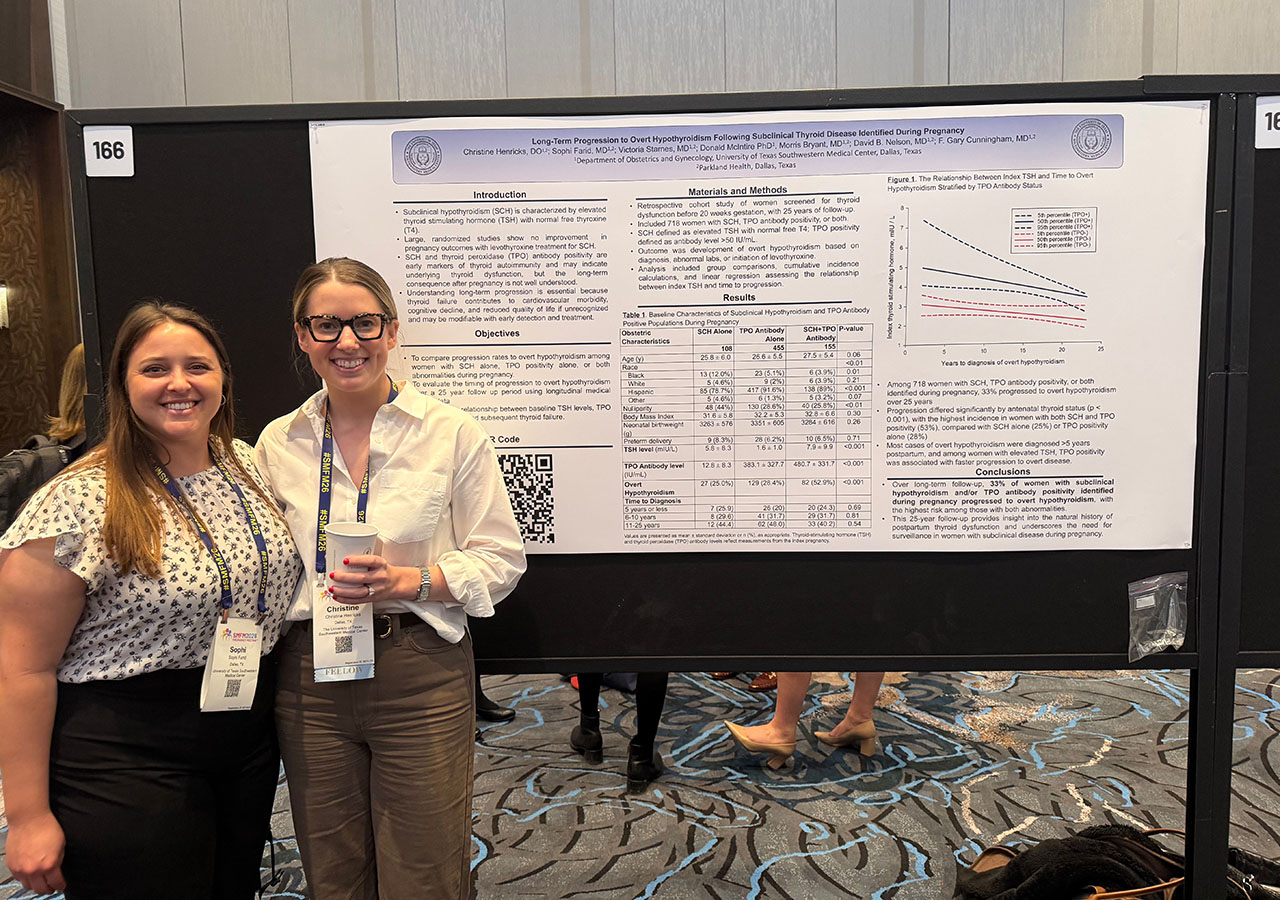 Sophi Farid, M.D. presents on Long-Term Progression to Overt Hypothyroidism Following Subclinical Thyrold Disease Identified During Pregnancy