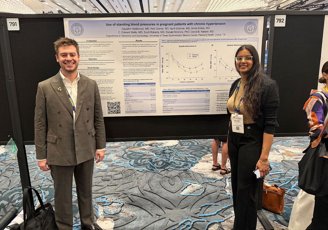 William Garner, M.D. presents on Use of standing blood pressures in pregnant patients with chronic hypertension