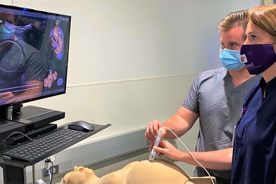 Residents ultrasound simulation