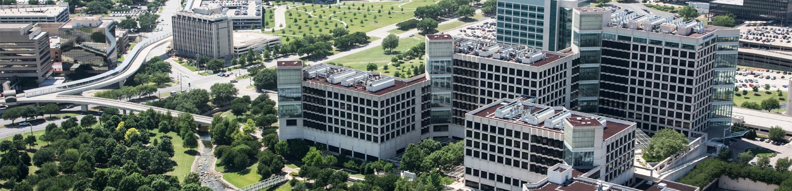 Aerial photo of UTSW campus