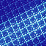 Dark and light blue squares