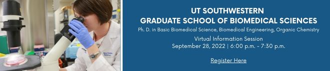 Graduate School of Biomedical Sciences Virtual Information Session
