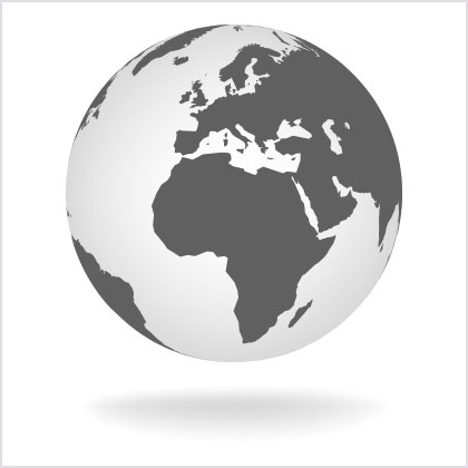 Globe of Africa