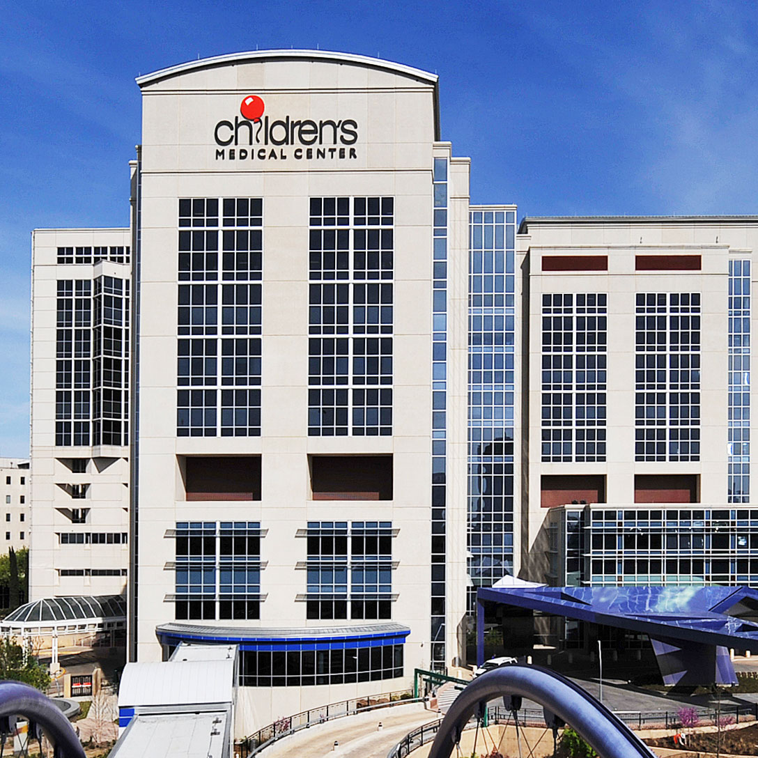 external view of Children's Medical Center, Dallas, TX