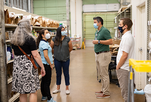 CHFP students in NDSM food pantry