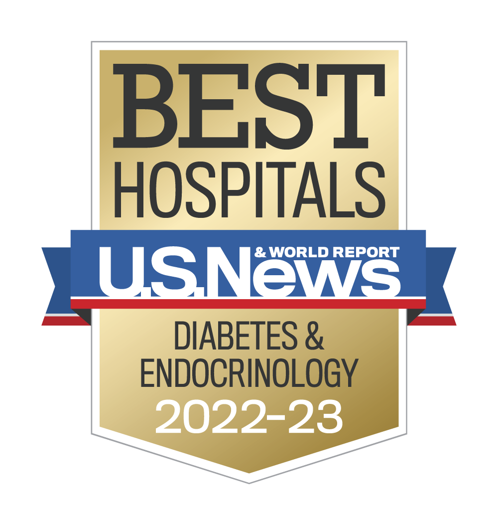 US News 2022-2023 Nationally Ranked in Diabetes and Endocrinology