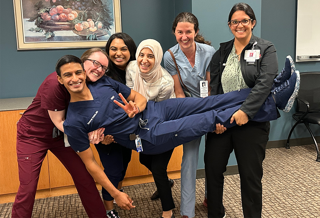 Welcome to our 2023-2024 fellows, Drs. Shanup Dala, Caitlin Creel, Raaga Vemula Bean, Vidhi Makanji, Sarah Zamamiri, Rachel Naramore and Vidhi Makanji