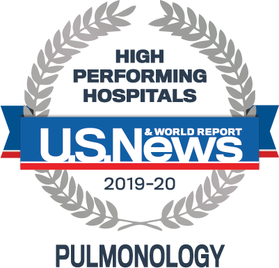 US News 2018 Nationally Ranked in Pulmonology