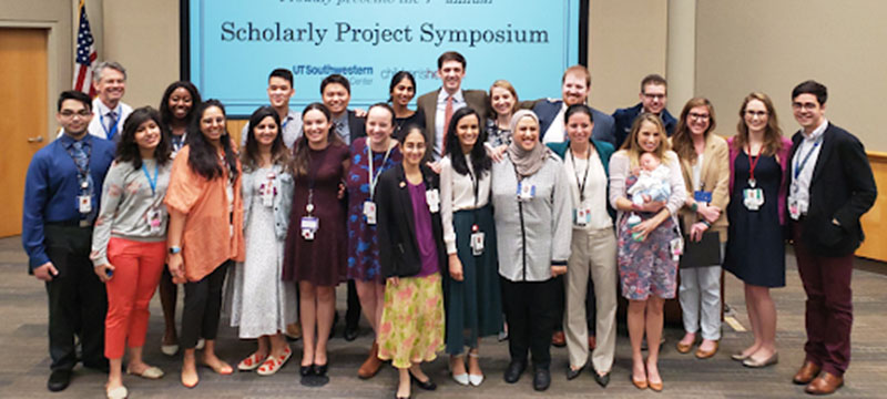 Group of Residents at the Pediatric Residency Scholarly Project Symposium