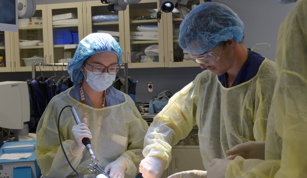 surgeons in operating room