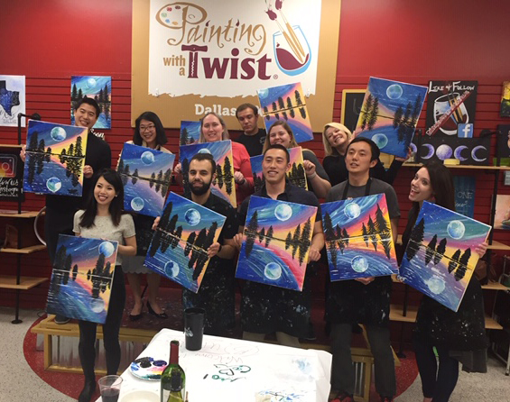 Painting with a Twist residents painting with a twist