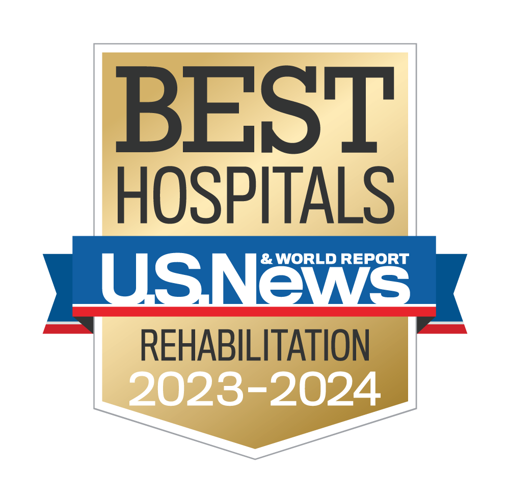 Rehabilitation Nationally Ranked badge from U.S. News