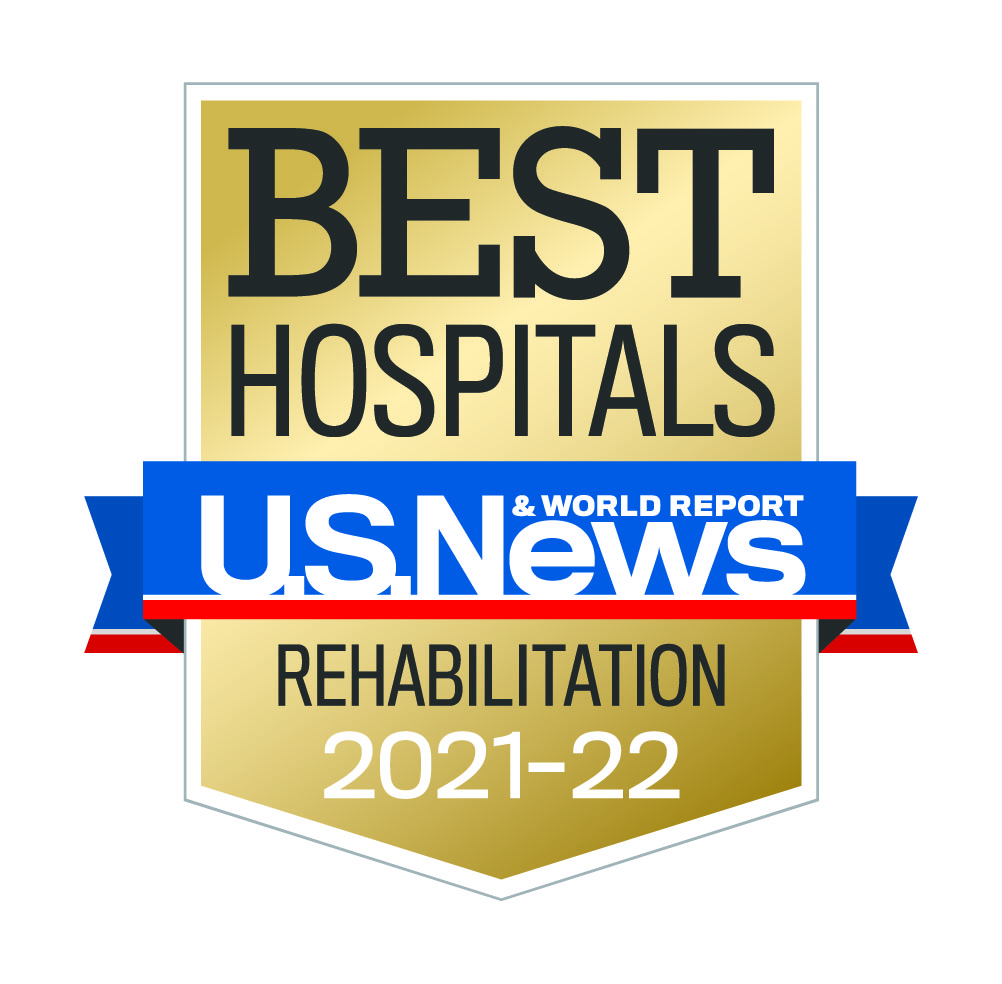 Rehabilitation Nationally Ranked badge from U.S. News