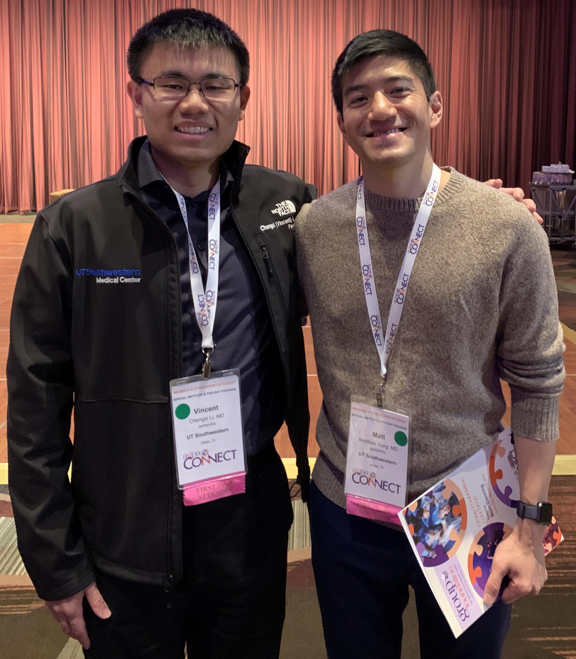 Doctors Li and Yung at a psychotherapy conference
