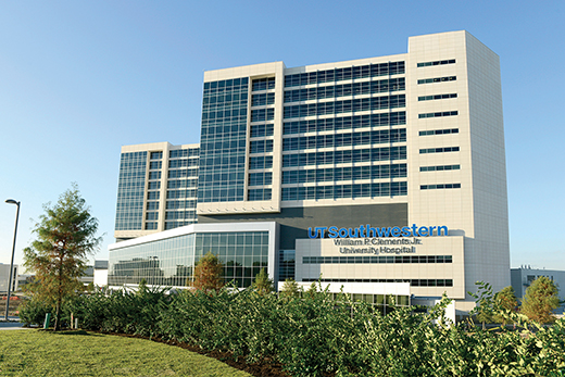 Exterior photograph of Clements University Hospital