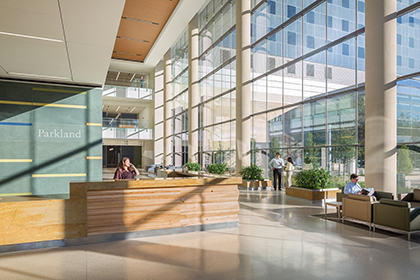 Parkland Hospital lobby