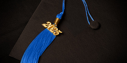 graduate tassel blue