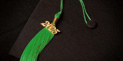 graduate tassel green