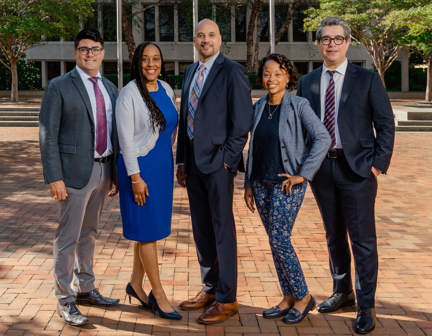 from left to right: Arnaldo Diaz Vazquez, Carolyn Bradley-Guidry, Norberto Rodriguez-Baez, Kehinde Odedosu, and Miguel Ángel Cano