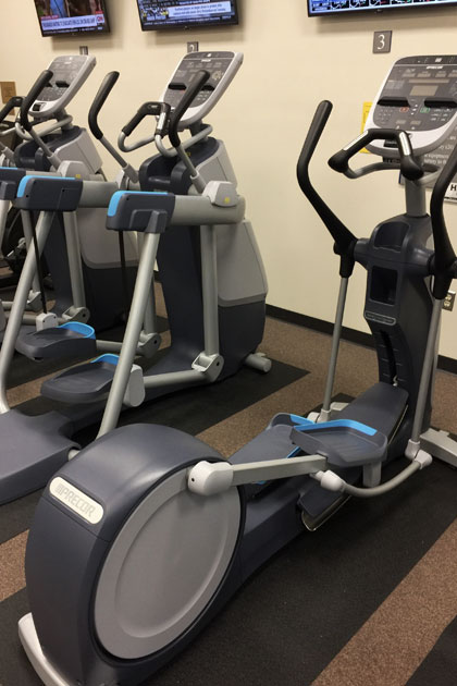 Elliptical machines in the Student Center
