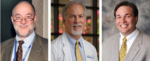 (L-R) Dr. Dennis Burns, M.D., Former Course Co-Director; Dr. Steve Cannon, Course Director; Dr. Benjamin Greenberg, Course Co-Director