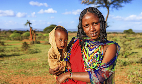 Woman and child in Ethiopia