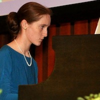 Emma playing piano