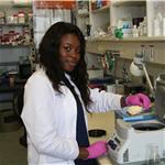 Student in lab