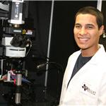 Student in lab