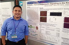 Student at poster